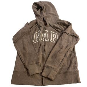 Brown Gap zip up hoodie